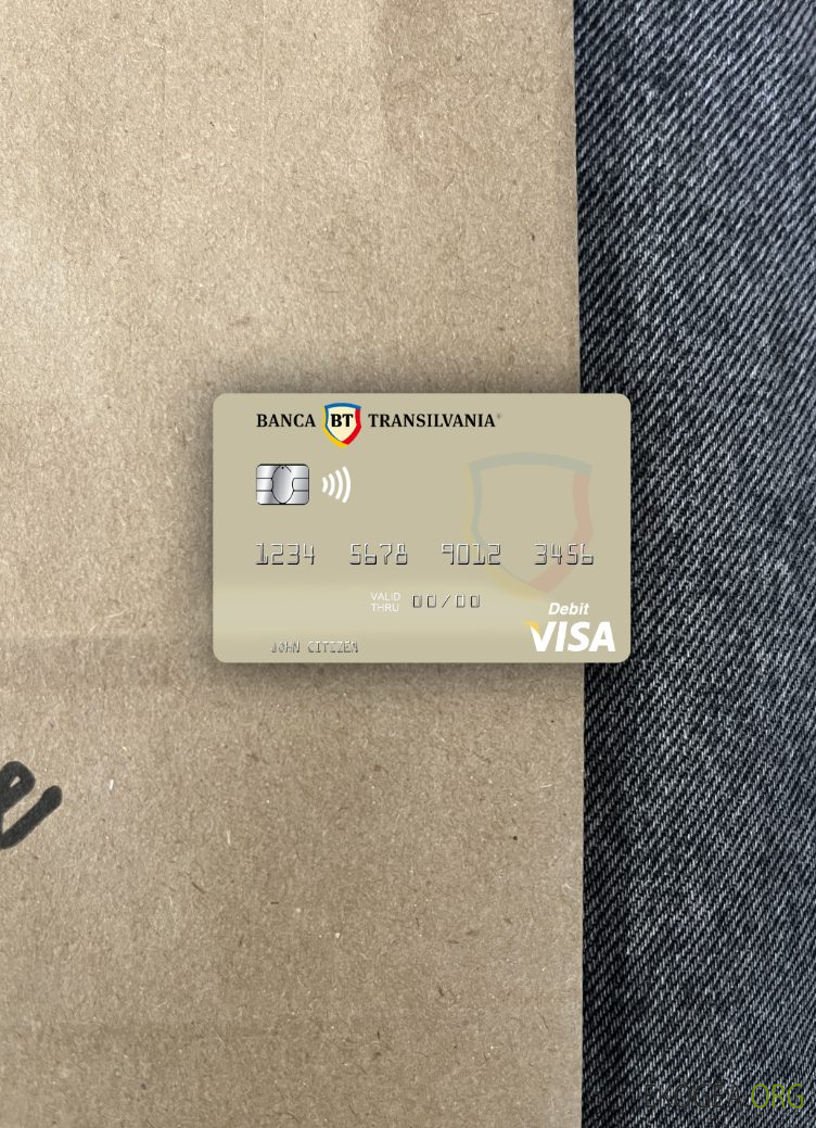 Moldavie Banca Transilvania carte de débit visa photolook ,